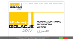 Desktop Screenshot of konferencjaizolacje.pl