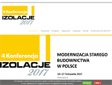 Tablet Screenshot of konferencjaizolacje.pl